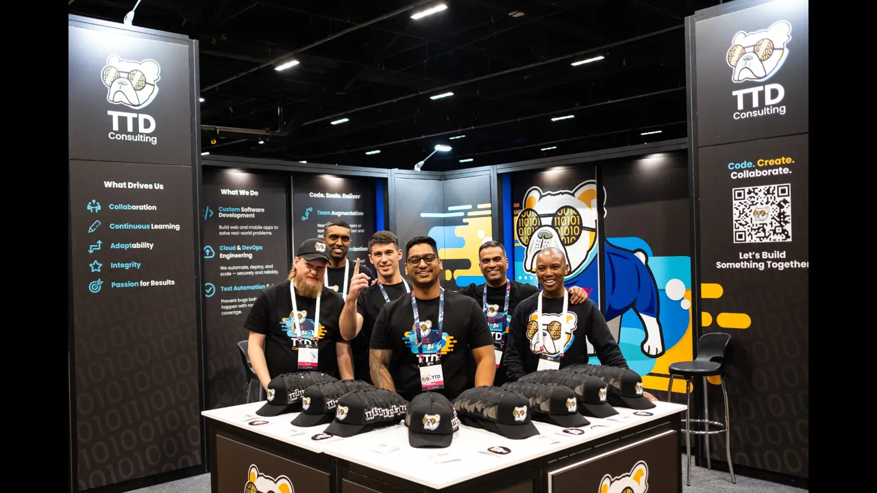 TTD team group photo at the stand
